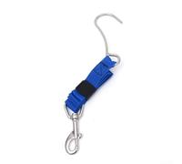 QuivyLivy Gancho de arrecife de buceo con cordón de seguridad, clip de corriente de buceo para anclaje de buceo a la deriva, perno giratorio para equipo fotográfico submarino y coral (azul)