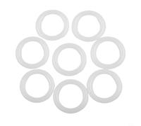 QuivyLivy Ganchos de anillo de plástico para manualidades, accesorios de bolso, conectores redondos blancos para asiento de coche, decoración de bolsas tejidas, varios tamaños, 12,7 mm a 50 mm