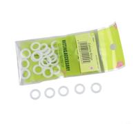 QuivyLivy Ganchos de anillo de plástico para manualidades, accesorios de bolso, conectores redondos blancos para asiento de coche, decoración de bolsas tejidas, varios tamaños, 12,7 mm a 50 mm