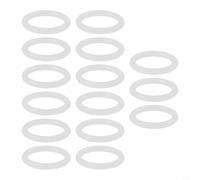 QuivyLivy Ganchos de anillo de plástico para manualidades, accesorios de bolso, conectores redondos blancos para asiento de coche, decoración de bolsas tejidas, varios tamaños, 12,7 mm a 50 mm