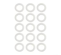 QuivyLivy Ganchos de anillo de plástico para manualidades, accesorios de bolso, conectores redondos blancos para asiento de coche, decoración de bolsas tejidas, varios tamaños, 12,7 mm a 50 mm