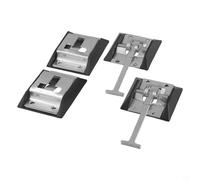 QuivyLivy Juego de pestillo de retención de puerta de acero galvanizado con gancho con resorte y placa de captura para mayor seguridad, retención de puerta de armario de camión o caravana, (hierro
