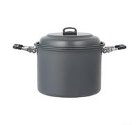 QuivyLivy Juego de utensilios de cocina para camping, olla de aleación de aluminio, cocina colgante para fogatas, kit de desorden de gran capacidad, vaporizador de doble compartimento, equipo de