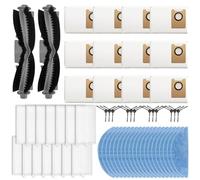 QuivyLivy Kit de paño para fregona y bolsas de polvo para cepillo lateral, para ECOVACS para YEEDI Y1 PRO PLUS, accesorios de limpieza de robot de repuesto con HEPA