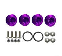 QuivyLivy Kit de refuerzo de parachoques delantero de motocicleta QuivyLivy | Soporte delantero trasero antivibración, ABS para fijación de aleación de aluminio, parachoques de bicicleta,