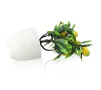 QuivyLivy Limonero artificial en maceta, vegetación falsa realista para interiores y exteriores, jardín, patio, oficina, hogar, balcón, decoración