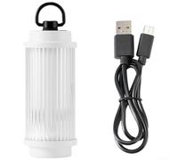 QuivyLivy Luminaria LED colgante recargable USB-C con base magnética, engranaje de luz de tres sombras con carcasa sellada resistente a la intemperie para actividades al aire libre de mochileros (A)