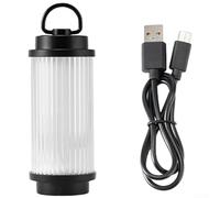 QuivyLivy Luminaria LED colgante recargable USB-C con base magnética, engranaje de luz de tres sombras con carcasa sellada resistente a la intemperie para actividades al aire libre de mochileros (B)