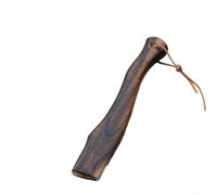 QuivyLivy Mango de hacha corta de madera maciza de 13 pulgadas, agarre ergonómico curvado de repuesto para hachas de camping, bushcraft y senderismo al aire libre con agujero para cordón (33 x 4 x 1,3
