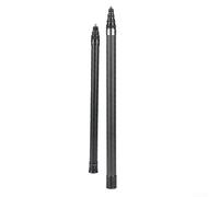 QuivyLivy Palo selfie de fibra de carbono para Insta360 X4, monopié extensible de 1,5 m/3 m con rosca de 1/4, poste ligero de cámara de acción al aire libre (3 m, 9 secciones, plateado)