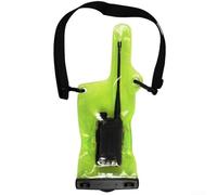 QuivyLivy Pvc Walkie-Talkie Caso, impermeable Radio bolsa, Interphone cubierta protectora, Funda de radio bidireccional, Bolsa de comunicación al aire libre, Manga resistente, (1 pieza verde)