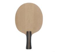 QuivyLivy Raqueta de tenis de mesa de madera de siete capas, pala de ataque rápido y bucle, base de bate de entrenamiento para principiantes, competencia profesional, larga (mango largo)