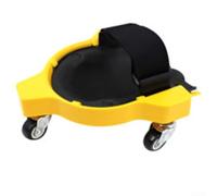 QuivyLivy Rodillo de soporte de rodilla para instalación de pisos, rodillera ergonómica de 360° con distribución de peso, almohadilla de rodillas móvil para trabajos de azulejos (amarillo)