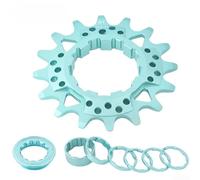 QuivyLivy Rueda libre de aleación de una sola velocidad 16T para | Engranaje de acero anodizado CNC, pieza ligera de piñón todoterreno