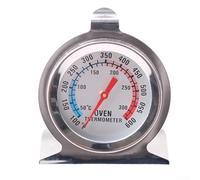 QuivyLivy Termómetro de horno de acero inoxidable, calibre de cocción de doble escala de 50-300 °C con base ancha y gancho para hornear, asar, medidor de temperatura de doble escala