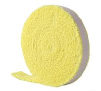 QuivyLivy Toalla de algodón de agarre superior, cinta para raqueta, agarre absorbente de pelo largo, envoltura de mango antideslizante, cubierta de raqueta resistente al sudor, bateo grueso (amarillo)