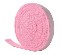 QuivyLivy Toalla de algodón de agarre superior, cinta para raqueta, agarre absorbente de pelo largo, envoltura de mango antideslizante, cubierta de raqueta resistente al sudor, bateo grueso (rosa)