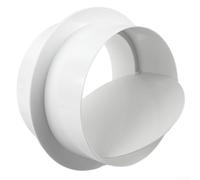 QuivyLivy Válvula de retención de PVC antirretorno para ventilador de escape para baño, cocina, 80 mm a 200 mm, amortiguador de corriente de conducto redondo, solapa de ventilación de plástico blanco