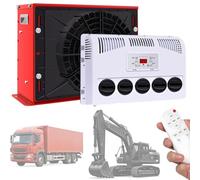 Quixnova Aire Acondicionado Split de 12V/24V CC para autocaravanas, Camiones, caravanas, excavadoras, remolques y Furgonetas, con refrigeración rápida y Control Remoto Red-12V