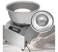 Quixnova Amasadora eléctrica de Espiral de 5 kg/8 kg, 1800 W/2200 W, Doble rotación, de Acero Inoxidable, con Tapa y Temporizador, Ideal para restaurantes, pizzerías y panaderías 5kg
