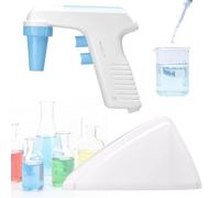 Quixnova Controlador de pipeta eléctrico de Alta Capacidad con aspiración y Vaciado automáticos; Bomba electrónica para pipetas para Aplicaciones de biología y química; 6 velocidades Ajustables