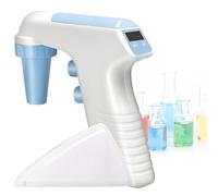 Quixnova Controlador de pipeta eléctrico de Laboratorio, pipeta motorizada de 0,1-100 ml, Velocidad Ajustable en 6 Niveles, Kit de pipeteador Digital y Bomba de pipeta automática