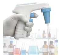 Quixnova Controlador de pipeta eléctrico, Equipo de Laboratorio, Bomba de pipeteo automática, Velocidad Ajustable en 6 Niveles, pipeta de (0,1-100 ml) para Aplicaciones químicas y biológicas