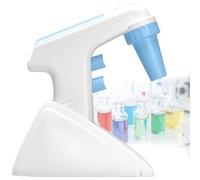 Quixnova Controlador de pipeta eléctrico, llenador de pipetas automático de 0,1 a 100 ml, Herramienta de pipeteo motorizada para Laboratorios de biología y química, Velocidad Ajustable en 6 Niveles