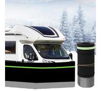 Quixnova Faldón portátil para caravanas en Invierno, Kits de faldón para caravanas, remolques, autocaravanas y quintas Ruedas, faldón de 80 cm/31,4" de Alto, fácil de Instalar y Guardar 34m/111ft