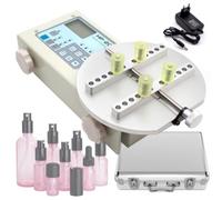 Quixnova Medidor de torsión Digital para Pruebas de torsión de Tapas de Botellas, medidor de torsión de precisión portátil, Abrazadera Ajustable de 10 a 160 mm para Alimentos y cosméticos HP100