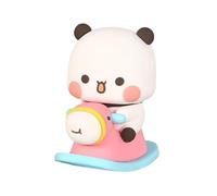 Quixotical Figura Bobble de Bubu Dudu Panda, Muñeco Kawaii para Coche, Oficina, Escritorio, Habitación, Disponible en Set de 1 o 2 Piezas, Adorno Decorativo Lindo