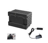 Quixpszto Nevera for Coche con batería extraíble y batería de Litio integrada de 15600 mAh, Compatible con Alpicool P8/CX/TA/TAW/TS/TW/TWW (12/24 V CC y 120-240 V CA).(Black-US-Plug)