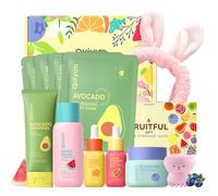 QUIYUM Set Facial Skincare Antiedad Primeras Arrugas - Kit Regalo 11 Piezas | Rutina Cuidado Facial Mujer Piel Seca: Sérum y Crema Antiarrugas, Ácido Hialurónico, Colágeno, Niacinamida y Vit C