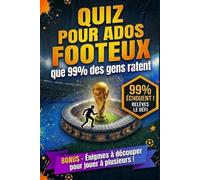 Quiz pour Ados Footeux: Le Livre Football Ultime : Défis sur la Coupe du Monde, Records Historiques et Anecdotes pour devenir un Expert du Ballon Rond.