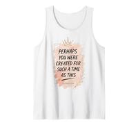 Quizás Fuiste Creado para Tal Tiempo Verso de Ester Camiseta sin Mangas