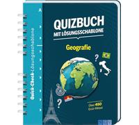 Quizbuch mit Lösungsschablone Geografie: Über 450 Quiz-Rätsel I Das besondere Quiz-Buch mit schnellem Lösungs-Check