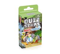 QUIZSTARS Asterix y Obelix - Juego de cartas Quiz con 400 preguntas y | A partir de 6 años - para 2 jugadores - con muchas categorías diferentes, grandes imágenes y muchos hechos