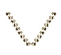 Qukaim 18 casquillos de cuerda dorada de latón, accesorios de repuesto para guitarra eléctrica, perilla de cuerda para cuerdas de guitarra eléctrica, piezas de instrumentos musicales