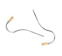 Qukaim 2 boquillas de corcho para fagot, cuello curvado chapado en plata con junta de corcho, piezas de instrumentos de viento de madera para un mejor rendimiento