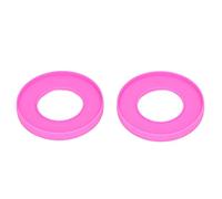 Qukaim 2 pulseras de silicona, pulseras impermeables para el hogar con fijación simétrica de ventosa, flexibles y cómodas para uso en la cocina, color rojo rosa