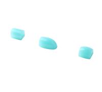 Qukaim 3 fundas para llaves de saxofón, almohadillas laterales de silicona para saxofón, elevadores de llaves de palma para instrumentos de viento, CC21 azul, almohadillas para llaves de saxofón y