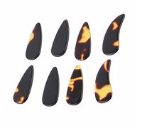 Qukaim 4 púas de dedo para violín de 1/2 violín, ajustadores de cuerda de aleación, 8 púas chinas, púas de dedo para banjo, ukelele, guitarra, lute, piezas de instrumentos de cuerda
