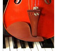 Qukaim Accesorios para violín 4/4, 15 piezas, juego de piezas de violín 4/4, incluyendo cordal, tripa de cola, botón final, reposabrazadera, poste de sonido, puente, 4 clavijas de afinación, 4