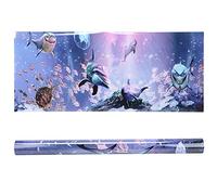 Qukaim Adhesivo de fondo de acuario, póster decorativo de PVC, imagen de paisaje para pecera, 61 x 30 cm, fácil de aplicar, impermeable, colores vibrantes