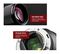 Qukaim AF 85/1.8 II Profional Full-Frame E-Mount Camera Prime Lens, longitud focal 85 mm, apertura F1.8, incluye parasol, compatible con la serie A7 y A6500