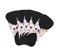 Qukaim Almohadilla sanitaria absorbente reutilizable lavable femenina, 5 piezas, multicapa, impermeable, absorción súper plus, almohadilla sanitaria reutilizable para viajes, L