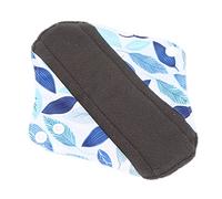 Qukaim Almohadillas menstruales lavables, reutilizables, lavables, de tela de carbón, servilletas menstruales a prueba de fugas para mujer, paquete de 10, ecológicas, suaves y cómodas, SG57