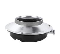 Qukaim Anillo adaptador de aleación para Broncolor Mount a Bowens Mount Flash Light Softbox, anillo adaptador de softbox compatible, construcción de metal, 10 cm de diámetro