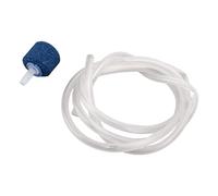 Qukaim Bomba de aire para tanque de peces con manguera, cilindro de piedra de aire para sistema hidropónico, piedra de aireación de acuario, compatible con bombas de aire, 3 pulgadas, 1 paquete