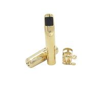 Qukaim Boquilla de metal para saxofón alto 7C, boquilla de metal con almohadillas para boca, piezas de saxofón para instrumentos musicales, herramienta de música, calidad profesional